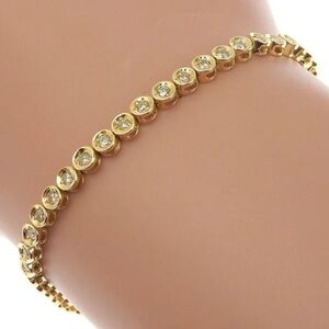 ✨ New Gold Plated bezel Tennis Bracelet ✨